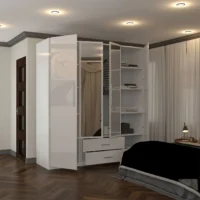 Large high gloss wardrobe 4 door - Image 4